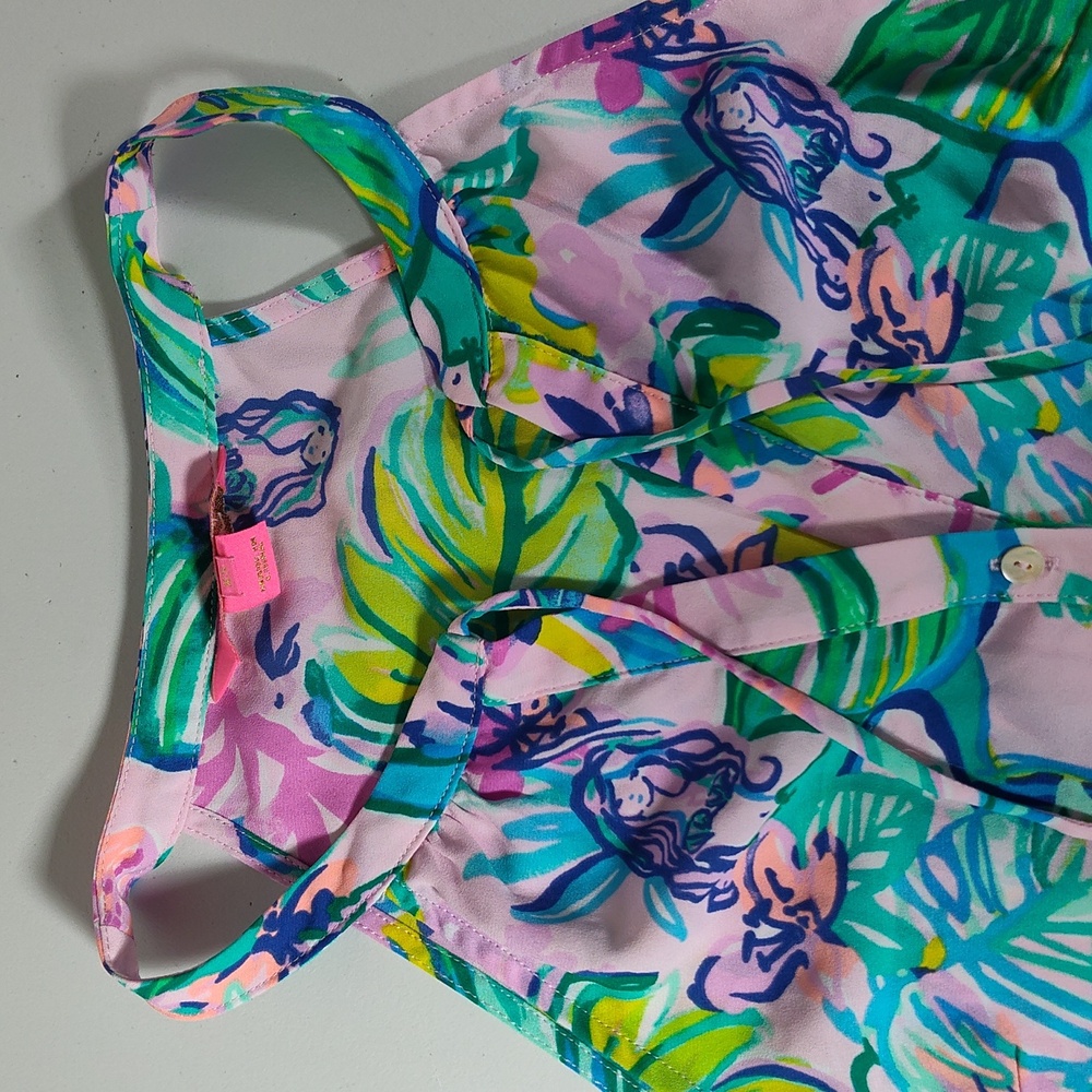 Lilly Pulitzer Luliana Maxi Dress Amethyst Tint Mermaid in the Shade XS - Picture 6 of 13